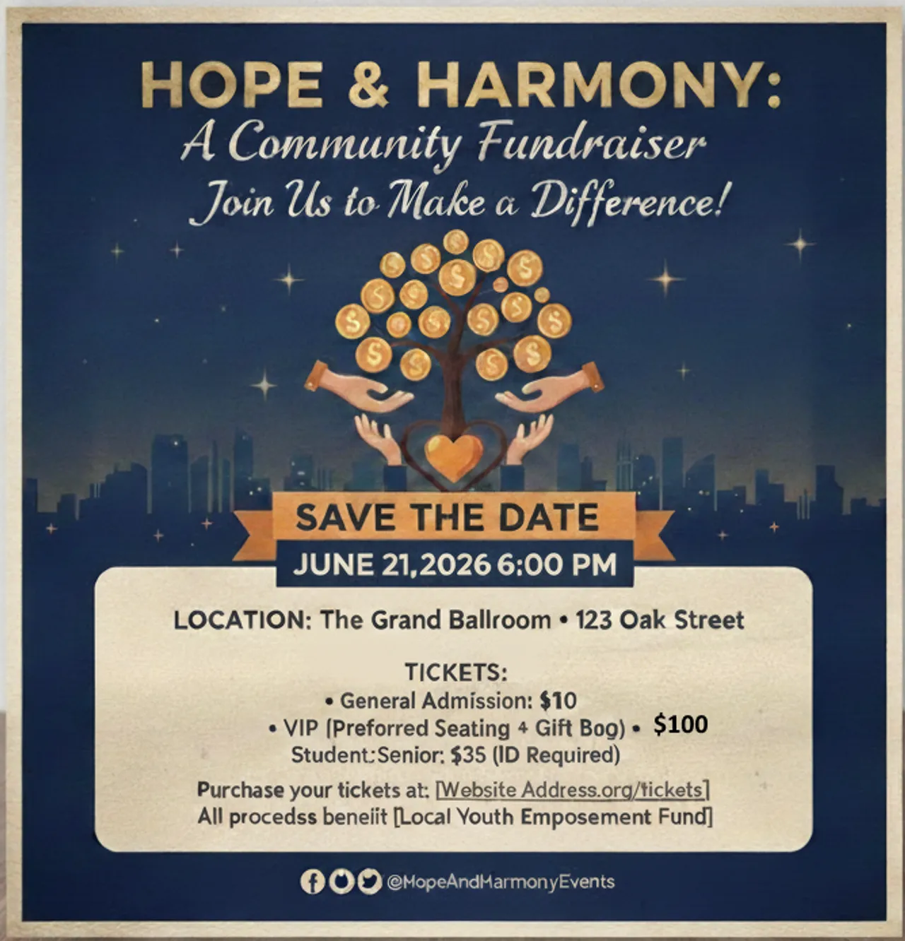 HOPE & HARMONY: A Community Fundraiser